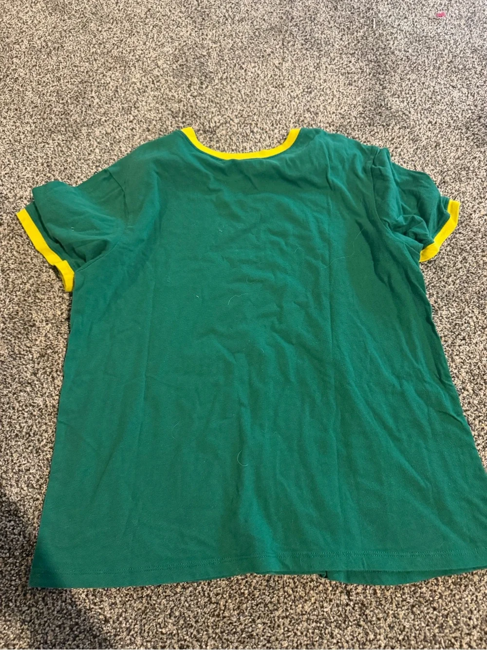Green & Yellow 'Camp Know Where' Graphic Ringer Tee - Picture 4 of 5